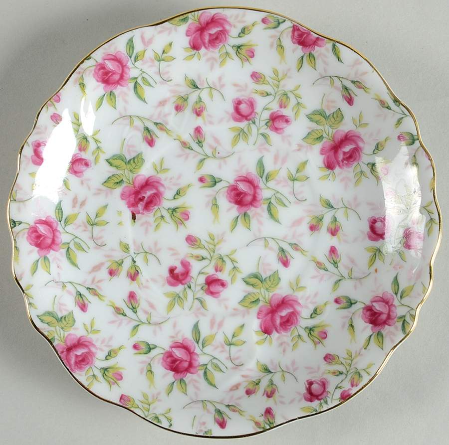 Rose Chintz Underplate for Jam/Jelly by Lefton-1