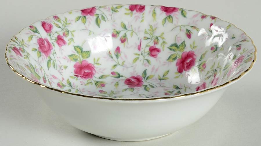 Rose Chintz Coupe Cereal Bowl by Lefton-1