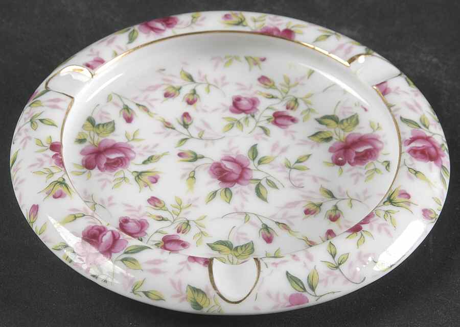 Rose Chintz 5" Ashtray by Lefton-1