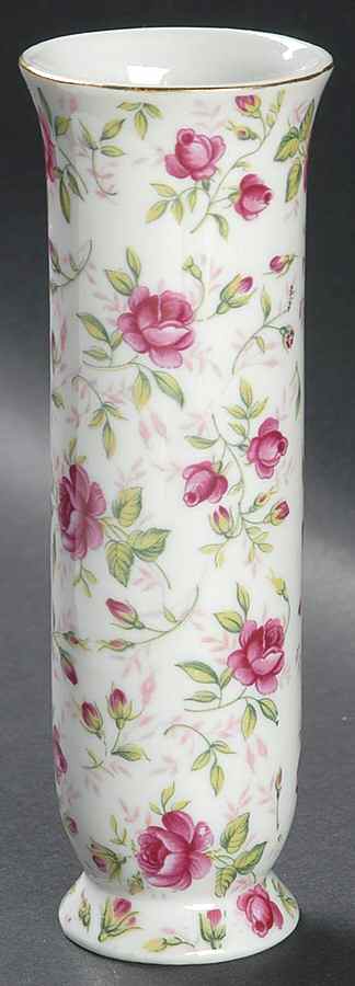 Rose Chintz Bud Vase by Lefton-1