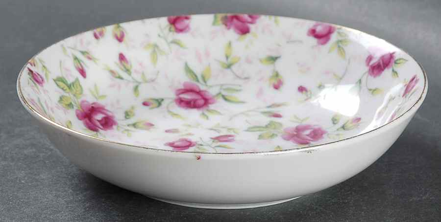 Rose Chintz Fruit/Dessert (Sauce) Bowl by Lefton-1
