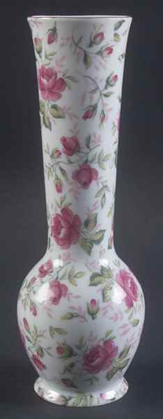 Rose Chintz 6" Bud Vase by Lefton-1