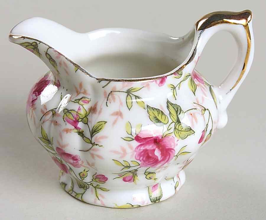 Rose Chintz Individual Creamer by Lefton-1