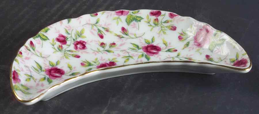 Rose Chintz Bone Dish by Lefton-1