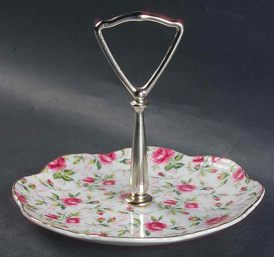 Rose Chintz Open Candy Dish by Lefton-1
