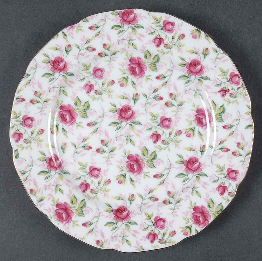 Rose Chintz Salad Plate by Lefton-1
