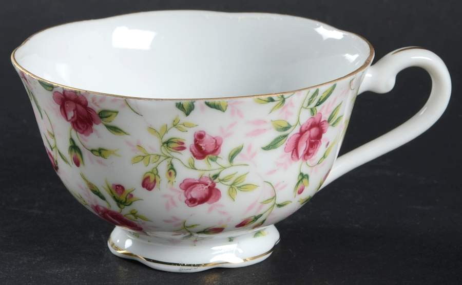 Rose Chintz Footed Cup by Lefton-1