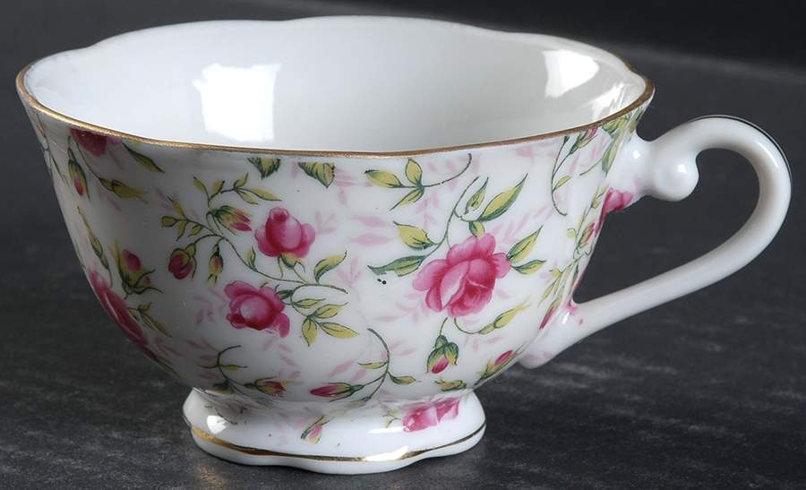 Rose Chintz Snack Cup by Lefton-1