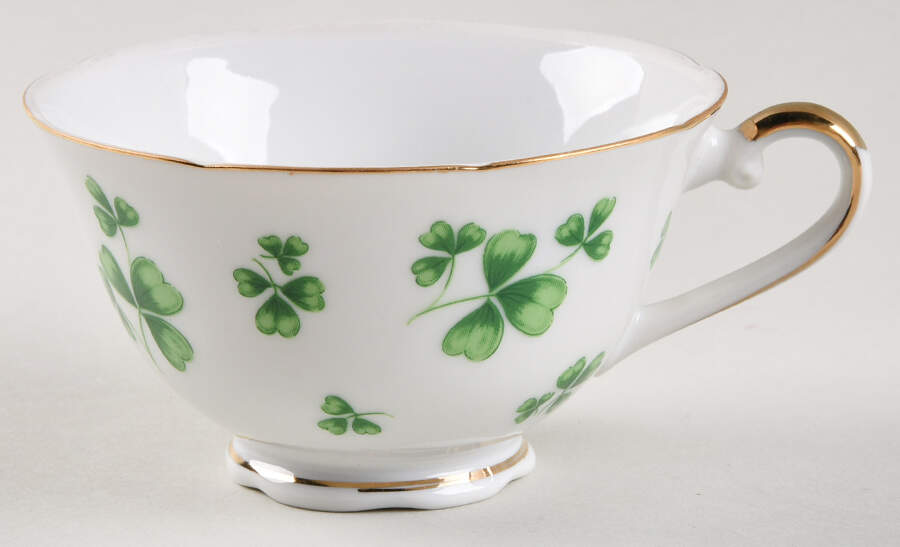 Shamrock St Patrick Footed Cup by Lefton-1