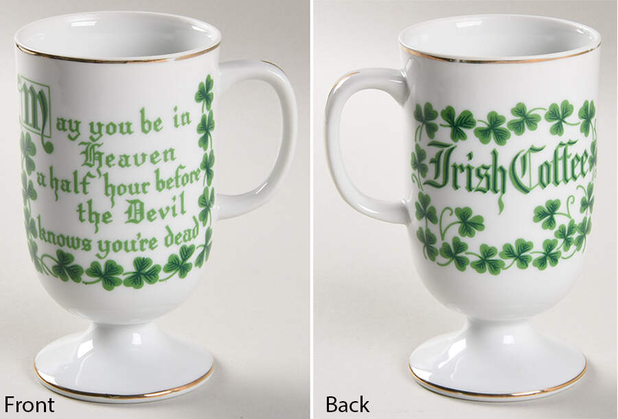 Shamrock St Patrick Irish Coffee Mug by Lefton-1
