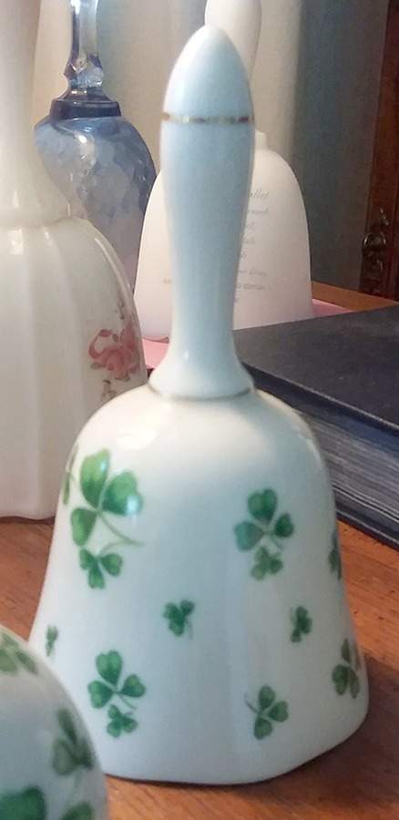 Shamrock St Patrick Bell by Lefton-1