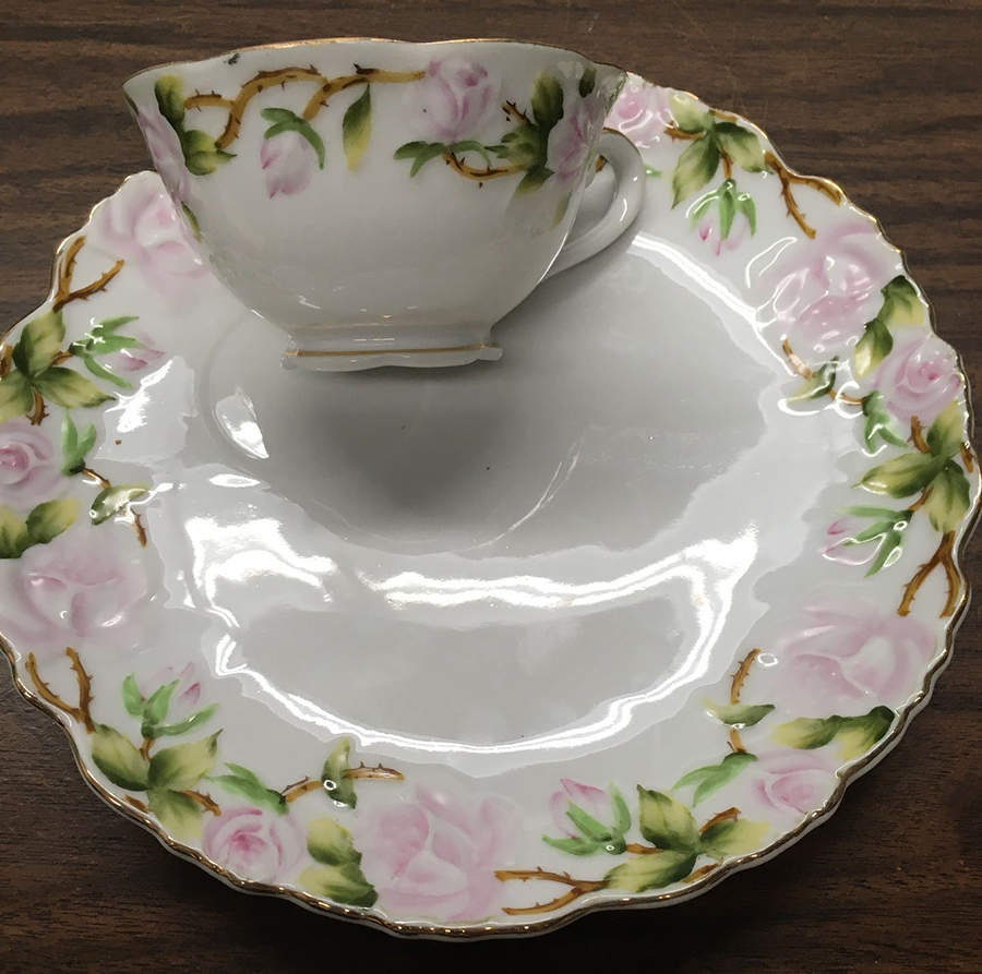 Summertime Snack Plate & Cup Set by Lefton-1