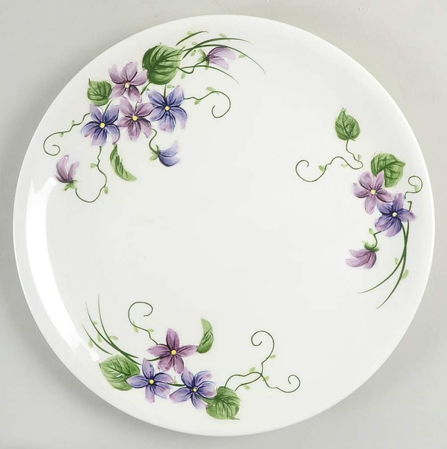 Sweet Violets Dinner Plate by Lefton-1