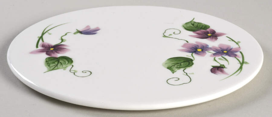 Sweet Violets Trivet by Lefton-1