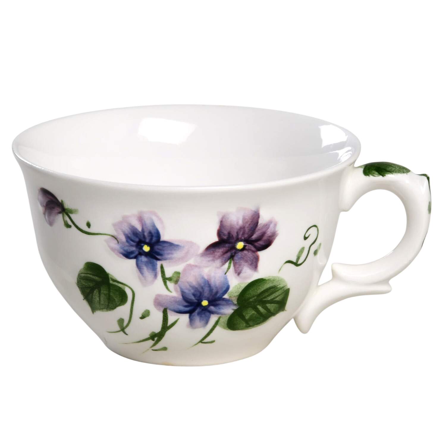 Sweet Violets Flat Cup by Lefton-1