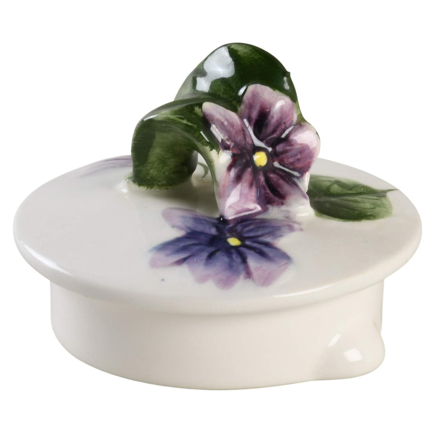 Sweet Violets Lid for Teapot by Lefton-1