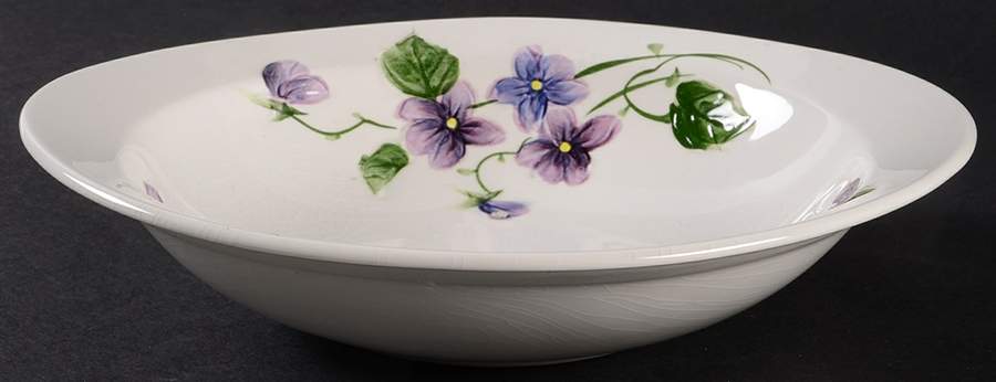 Sweet Violets Rim Cereal Bowl by Lefton-1