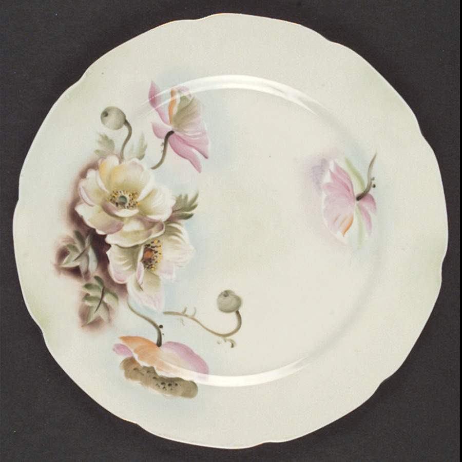 To A Wild Rose Luncheon Plate by Lefton-1