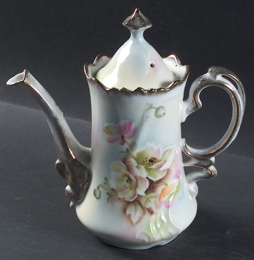 To A Wild Rose Coffee Pot & Lid by Lefton-1