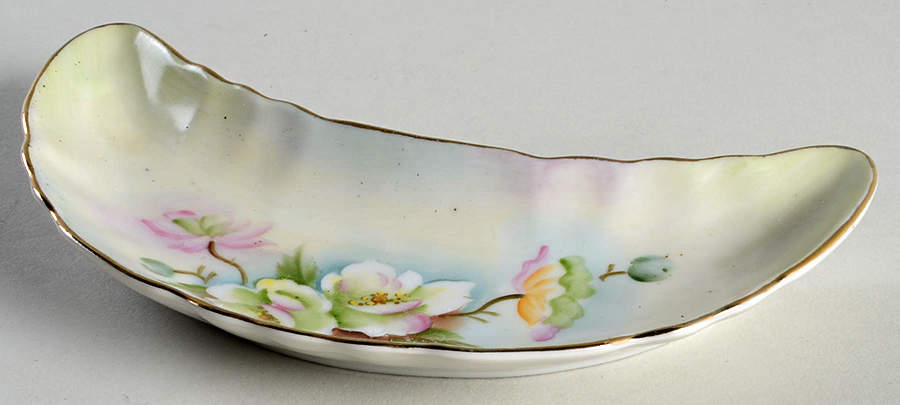To A Wild Rose Bone Dish by Lefton-1