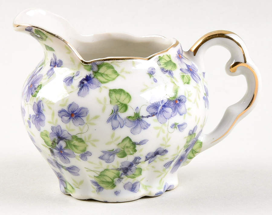 Violet Chintz Mini Creamer by Lefton-1