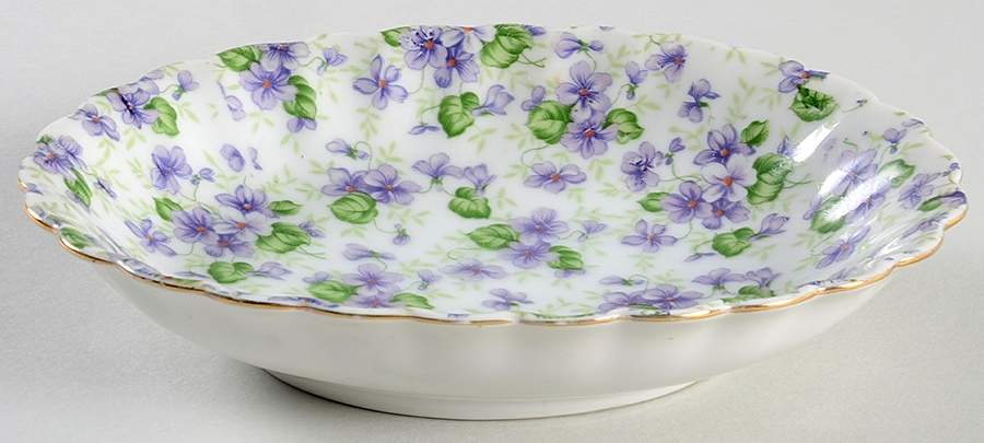 Violet Chintz Bon Bon by Lefton-1