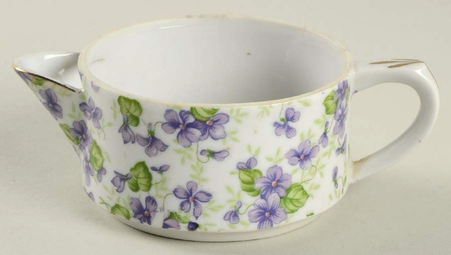 Violet Chintz Stacking Mini Creamer by Lefton-1