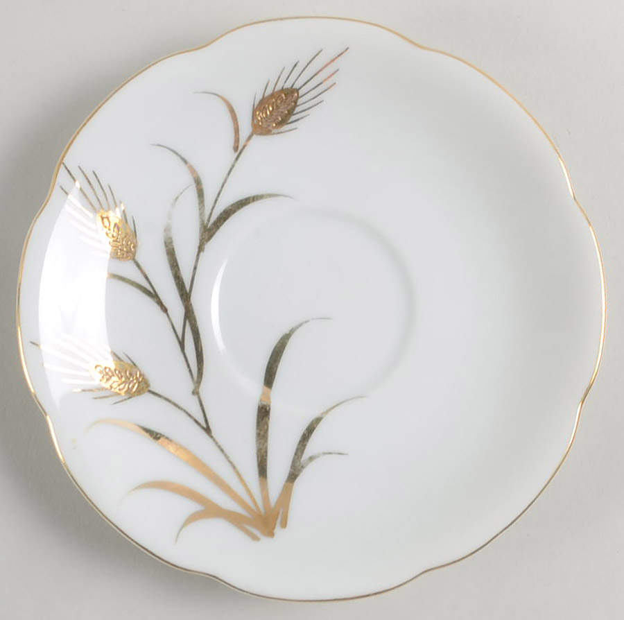 Wheat Saucer for Footed Cup by Lefton-1