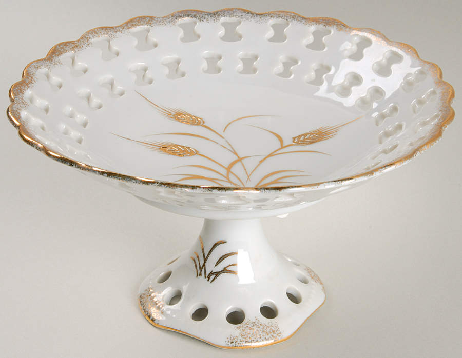 Wheat Round Compote (Height X Width) by Lefton-1