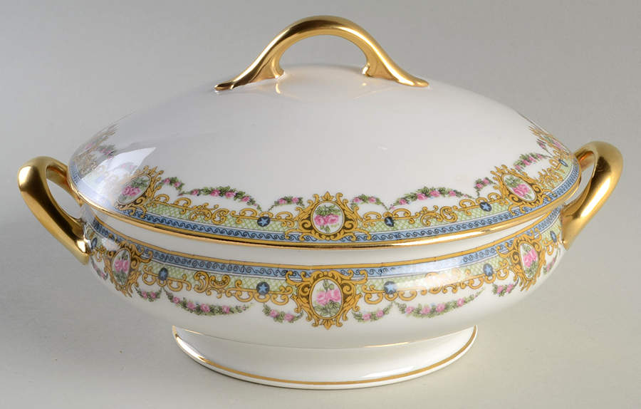 Amourette Round Covered Vegetable by F Legrand & Cie-1