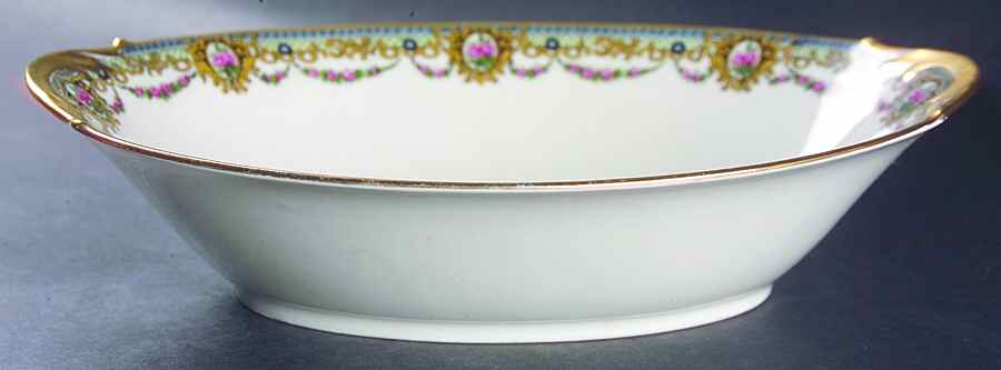 Amourette 10" Oval Vegetable Bowl by F Legrand & Cie-1