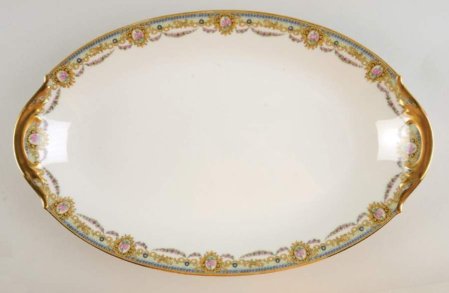 Amourette 16" Oval Serving Platter by F Legrand & Cie-1