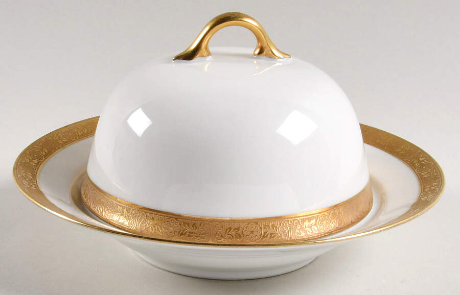 Bourbon Round Covered Butter by F Legrand & Cie-1