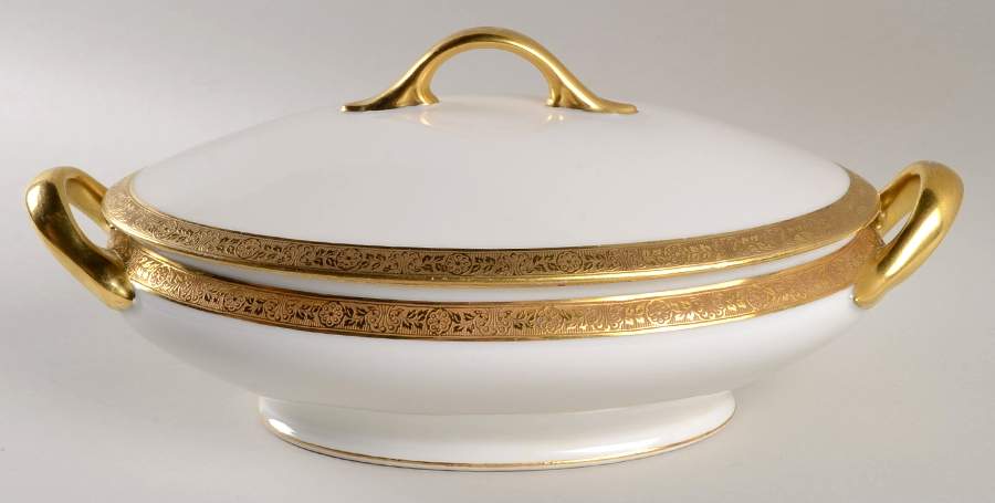 Bourbon Oval Covered Vegetable by F Legrand & Cie-1