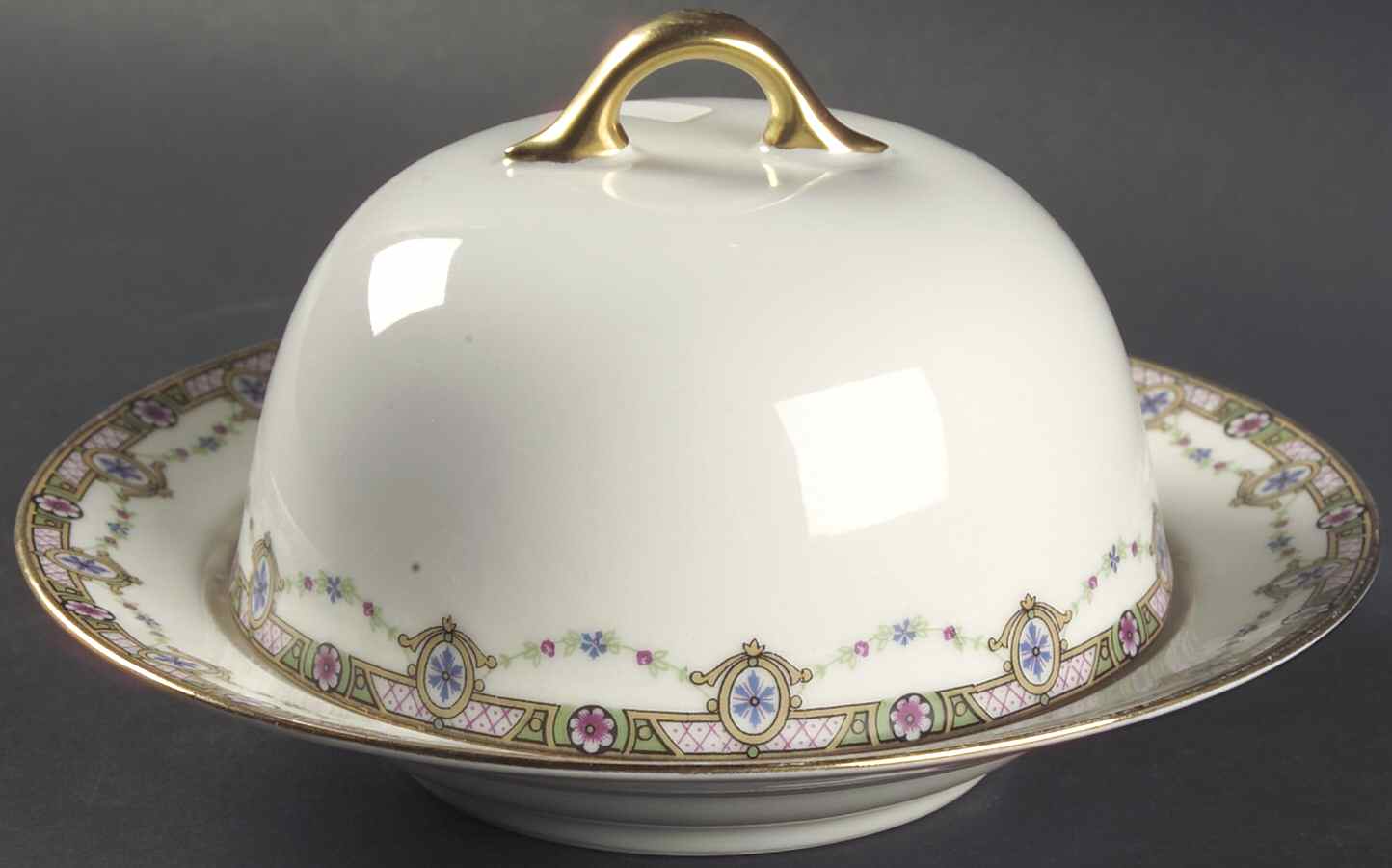 Clairette Round Covered Butter by F Legrand & Cie-1