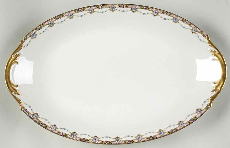 Clairette 16" Oval Serving Platter by F Legrand & Cie-1