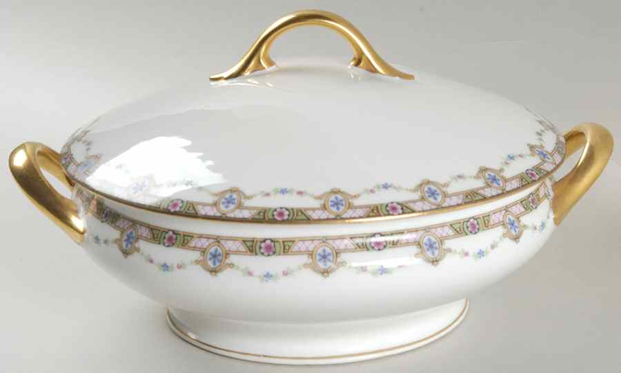 Clairette Round Covered Vegetable by F Legrand & Cie-1