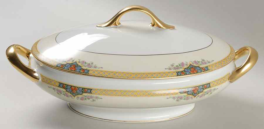 Engadine Oval Covered Vegetable by F Legrand & Cie-1