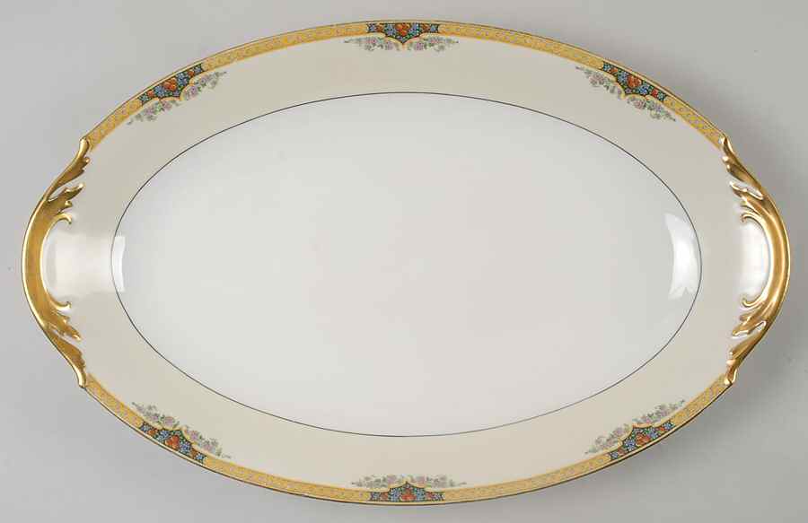 Engadine 18" Oval Serving Platter by F Legrand & Cie-1