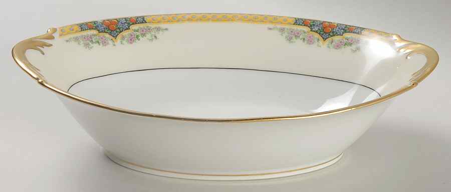 Engadine 9" Oval Vegetable Bowl by F Legrand & Cie-1