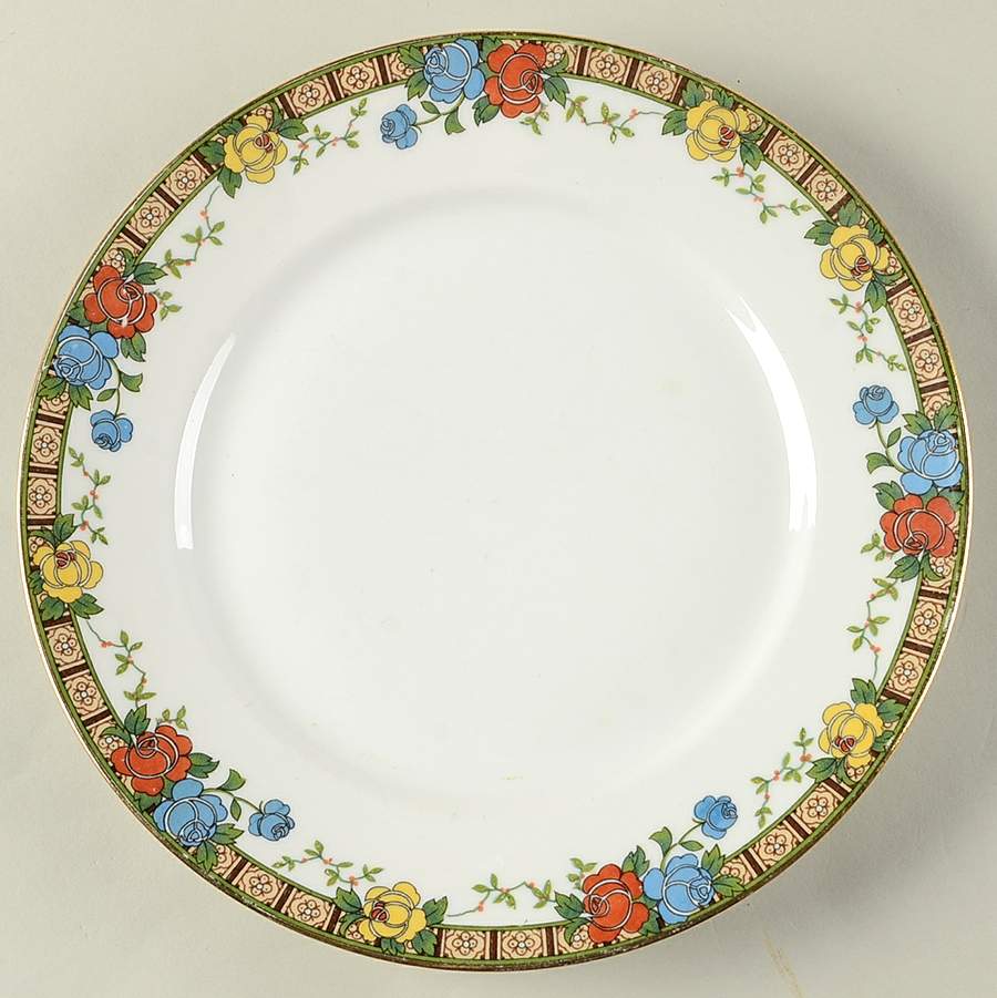 Fleurette Luncheon Plate by F Legrand & Cie-1