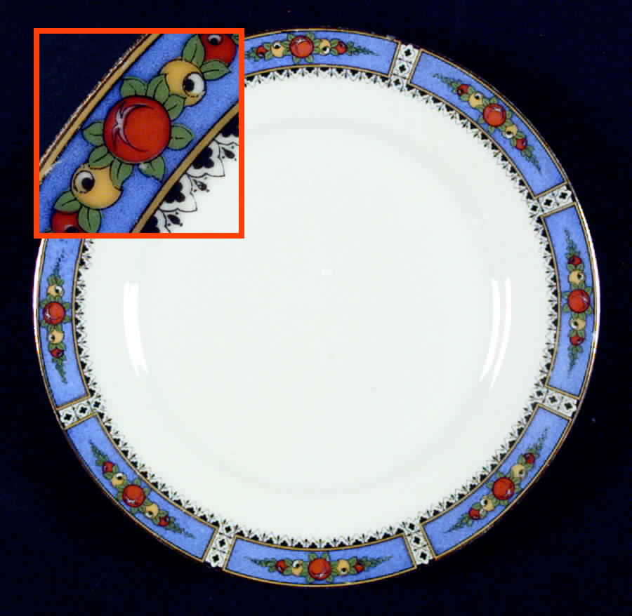 Jardin Bleu Salad Plate by F Legrand & Cie-1