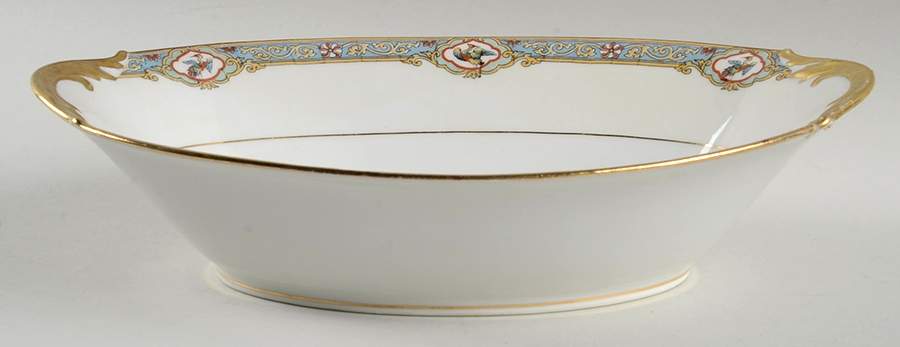 Riviere 10" Oval Vegetable Bowl by F Legrand & Cie-1