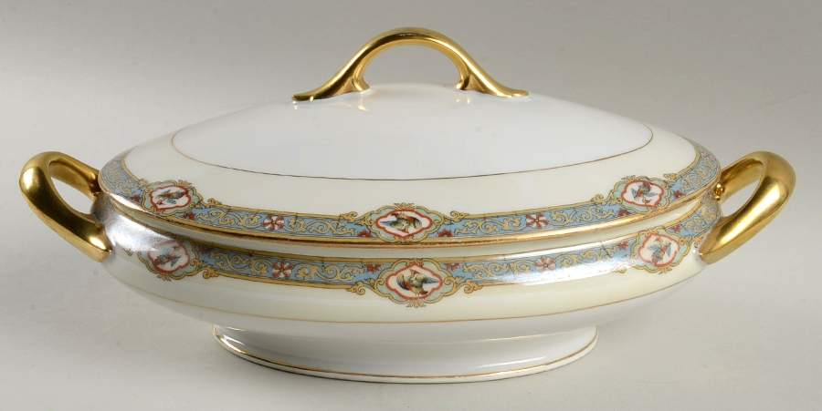 Riviere Oval Covered Vegetable by F Legrand & Cie-1