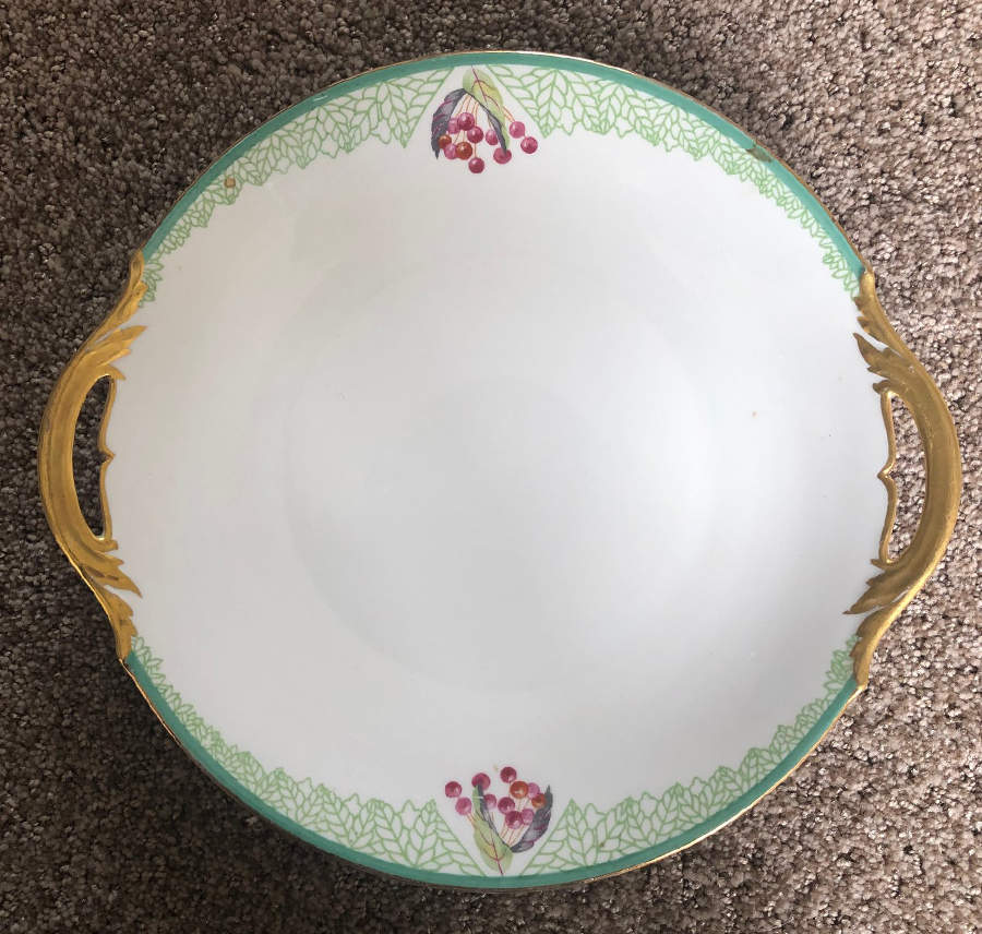 Tuck Handled Cake Plate by F Legrand & Cie-1