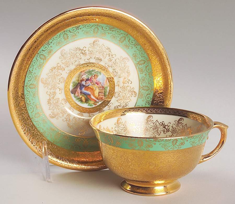 LEM1 Footed Cup & Saucer Set by Le Mieux-1