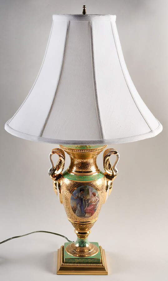 LEM1 24" Electric Lamp & Shade by Le Mieux-1