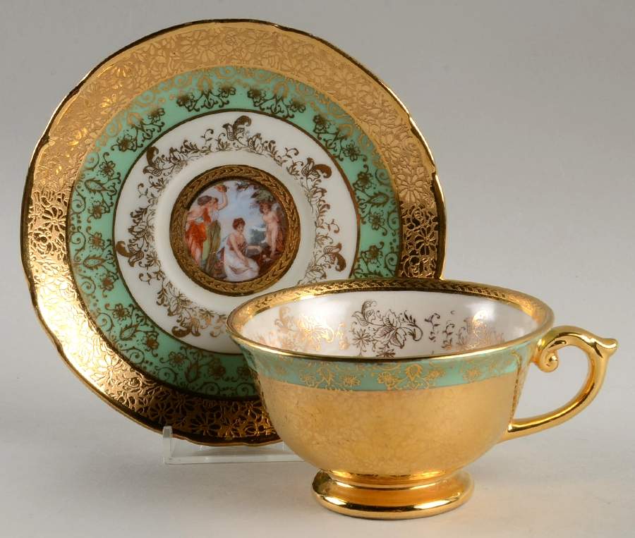 LEM1 Footed Cup & Saucer Set by Le Mieux-1