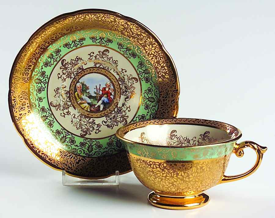LEM1 Footed Cup & Saucer Set by Le Mieux-1
