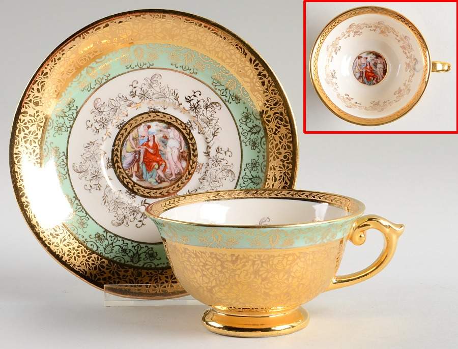 LEM1 Footed Cup & Saucer Set by Le Mieux-1